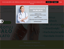 Tablet Screenshot of medycynaestetyczna.angelius.pl